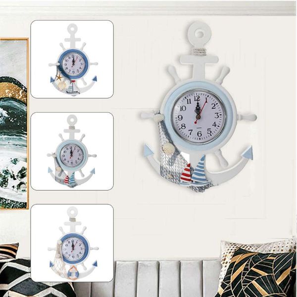 33cm anchor clock beach theme nautical ship wheel wooden mediterranean style home wall hanging decoration clocks
33cm anchor clock beach theme nautical ship wheel wooden mediterranean style home wall hanging decoration clocks