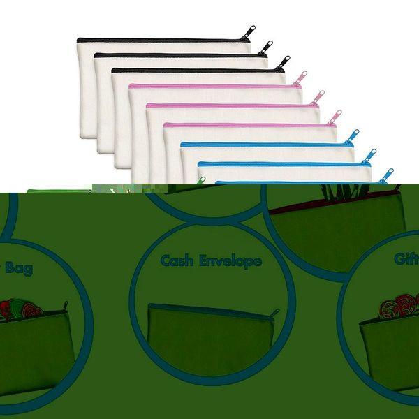 pencil bags 15 pack blank cotton canvas diy craft zipper pouches case for makeup cosmetic toiletry stationary storage
pencil bags 15 pack blank cotton canvas diy craft zipper pouches case for makeup cosmetic toiletry stationary storage