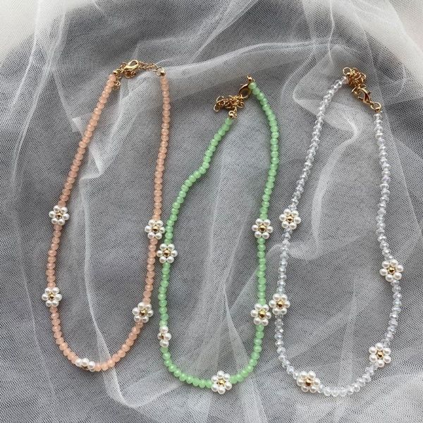chokers korean handmade bead daisy choker for women girls fashion ethnic colorful beaded short collar necklace party gift jewelry, Golden;silver
chokers korean handmade bead daisy choker for women girls fashion ethnic colorful beaded short collar necklace party gift jewelry, Golden;silver