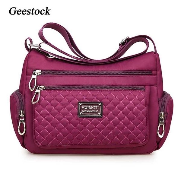 geestock women's crossbody bag waterproof nylon plaid shoulder messenger s large capacity lady 211026
geestock women's crossbody bag waterproof nylon plaid shoulder messenger s large capacity lady 211026