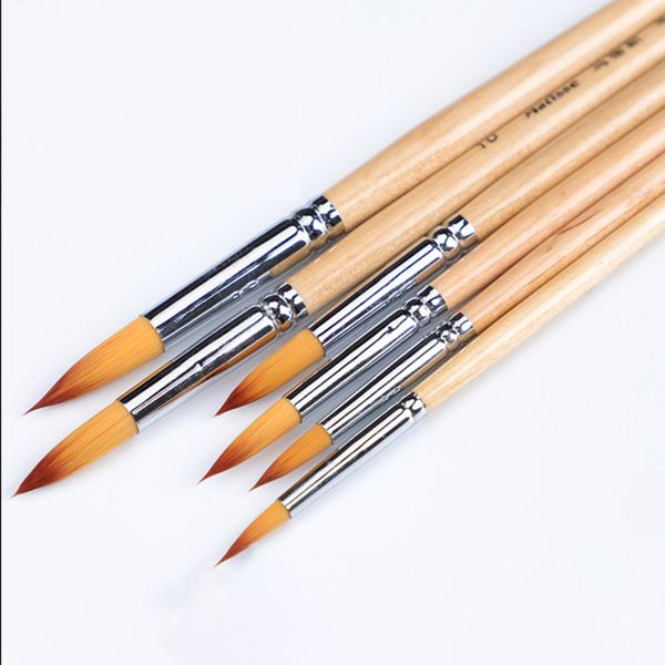 two-tone nylon round head 6 pcs set wood short pole oil painting pen oil painting supplies watercolor paint brush art supply
two-tone nylon round head 6 pcs set wood short pole oil painting pen oil painting supplies watercolor paint brush art supply
