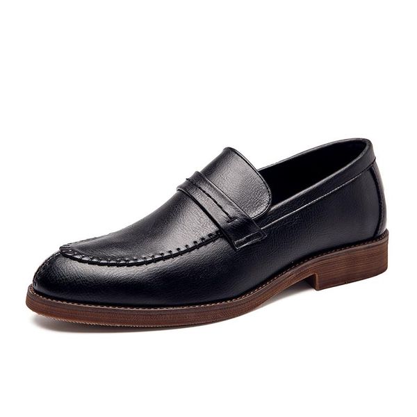 dress shoes leather formal wedding men slip on office for casual mens footwear classic men's, Black
dress shoes leather formal wedding men slip on office for casual mens footwear classic men's, Black