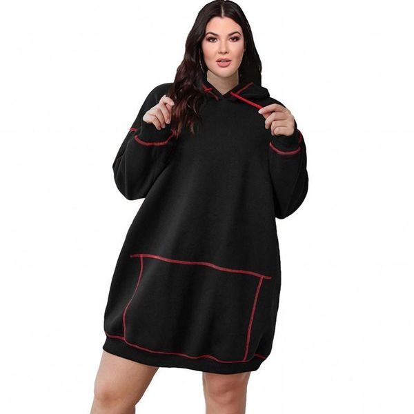 plus size dresses 5xl women dress hooded full sleeve pullover outfits autumn flanging loose casual oversize short sweatshirt 2021, Black
plus size dresses 5xl women dress hooded full sleeve pullover outfits autumn flanging loose casual oversize short sweatshirt 2021, Black