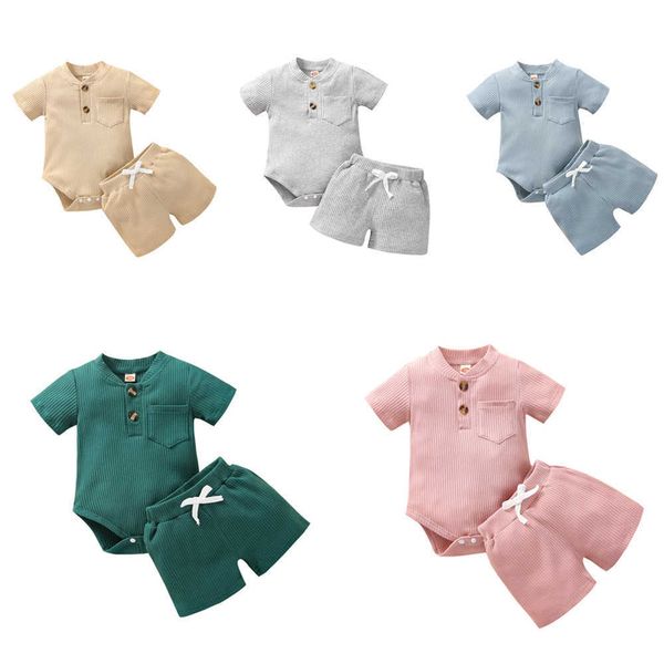 baby boy solid rib knitted clothes set bodysuit romper with pocket shorts 0-18m newborn infant toddler summer cotton outfits g1023, White
baby boy solid rib knitted clothes set bodysuit romper with pocket shorts 0-18m newborn infant toddler summer cotton outfits g1023, White