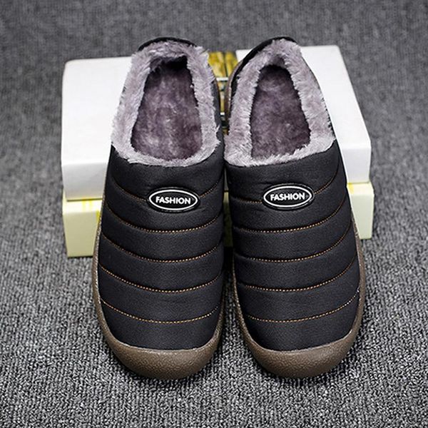 slippers men's winter velvet fur indoor waterproof for men non slip comfy shoes large size 44-48, Black
slippers men's winter velvet fur indoor waterproof for men non slip comfy shoes large size 44-48, Black