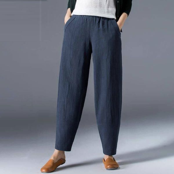 capris spring summer female plus size casual loose pants hare elastic waistband pocket linen cotton from the vintage ladies'pants d61, Black;white
capris spring summer female plus size casual loose pants hare elastic waistband pocket linen cotton from the vintage ladies'pants d61, Black;white