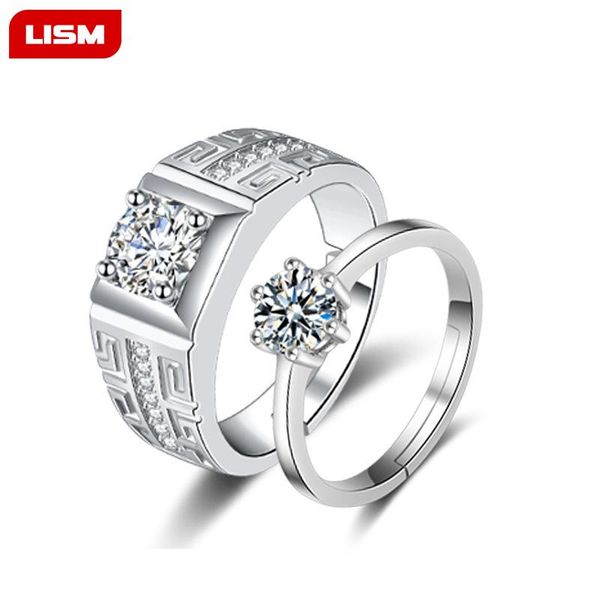 wedding rings s authentic silver plated couples simple opening ring couple zircon for women & men accessory, Slivery;golden
wedding rings s authentic silver plated couples simple opening ring couple zircon for women & men accessory, Slivery;golden