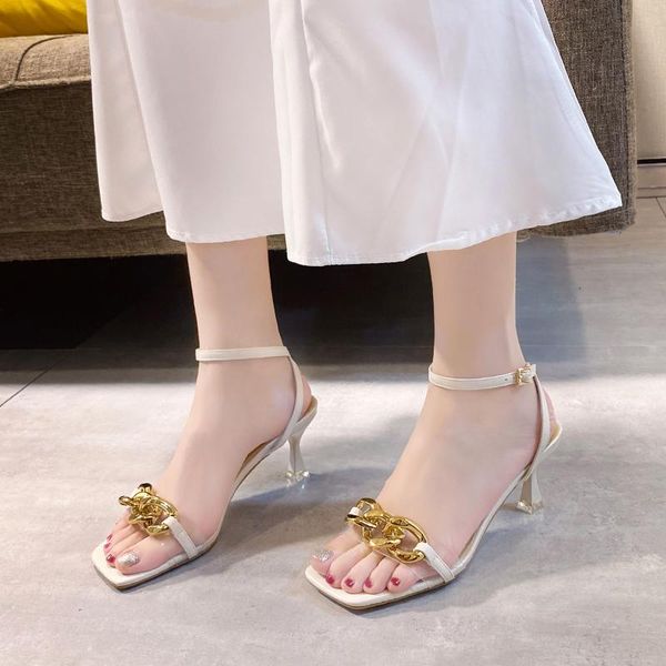 dress shoes llogai women sandals nice summer roman style thick high heels metal chain open toe ankle strap elegant pumps, Black
dress shoes llogai women sandals nice summer roman style thick high heels metal chain open toe ankle strap elegant pumps, Black