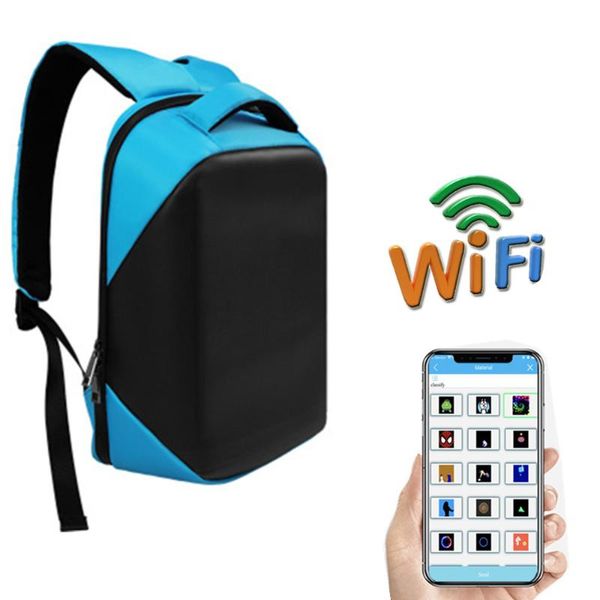display wifi smart led rugzak met scherm waterdicht voor wandelen outdoor reclame backpack
display wifi smart led rugzak met scherm waterdicht voor wandelen outdoor reclame backpack