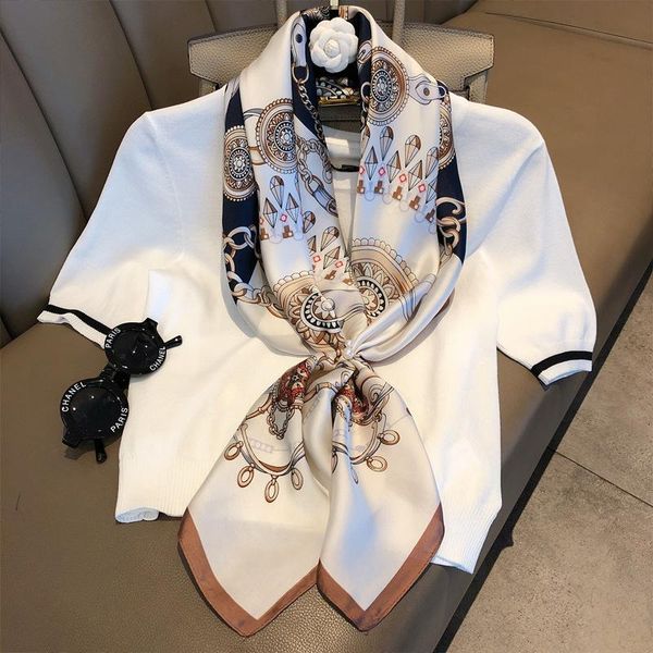 scarves ladies elegent large printed shawl wrap hijab luxury women femme square echarpe bandana foulard imitated silk scarf 90*90cm, Blue;gray
scarves ladies elegent large printed shawl wrap hijab luxury women femme square echarpe bandana foulard imitated silk scarf 90*90cm, Blue;gray