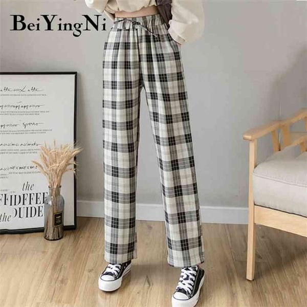 wide leg pants female plaid vintage chic loose high waist trousers women korean preppy student harajuku fashion 210506, Black;white
wide leg pants female plaid vintage chic loose high waist trousers women korean preppy student harajuku fashion 210506, Black;white