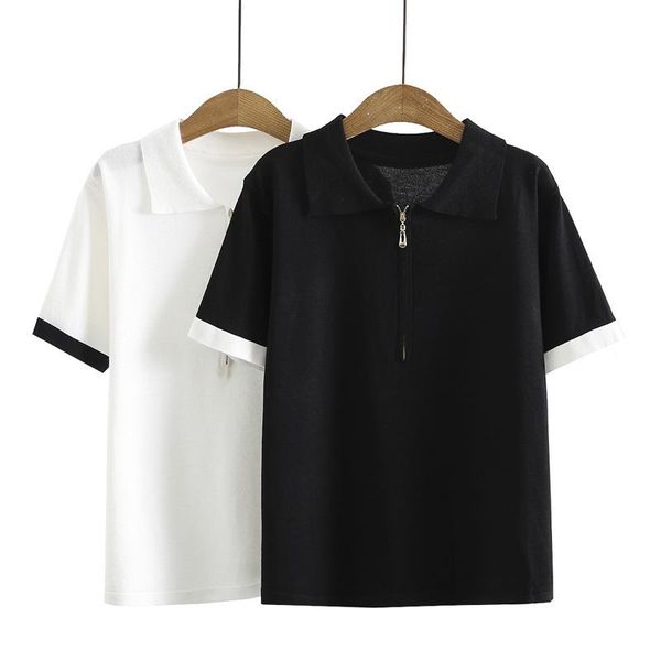 plus size t-shirt women's clothing t-shirts 2021 summer wear the show thin tees loose ice silk knitting zipper short sleeve, Black
plus size t-shirt women's clothing t-shirts 2021 summer wear the show thin tees loose ice silk knitting zipper short sleeve, Black