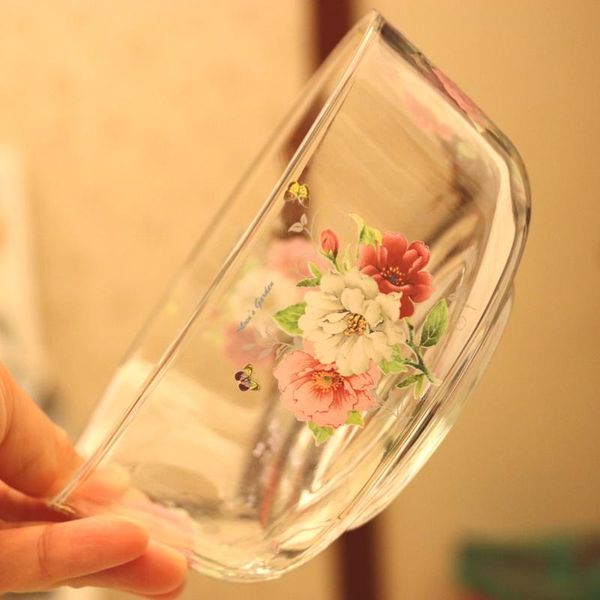bowls high-grade peony pattern lead-transparent thickened glass bowl with lid rice soup noodle salad fruit
bowls high-grade peony pattern lead-transparent thickened glass bowl with lid rice soup noodle salad fruit