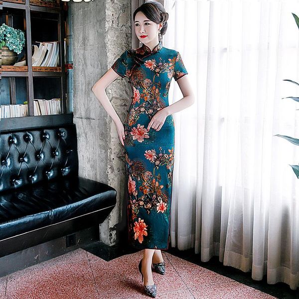 novelty print flower elegant women qipao chinese traditional classic mandarin collar cheongsam slim long vestidos big size ethnic cloth, Red
novelty print flower elegant women qipao chinese traditional classic mandarin collar cheongsam slim long vestidos big size ethnic cloth, Red