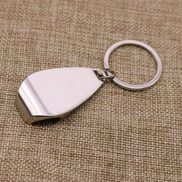zinc alloy keychain bottle opener water drop shaped metal beer screwdriver, Silver