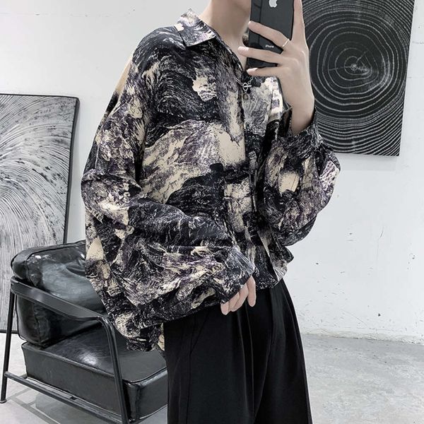 men's casual shirts shirt autumn long sleeve loose trend men's wear ins super fire net red versatile casual flower coat x5nd 3vls, White;black
men's casual shirts shirt autumn long sleeve loose trend men's wear ins super fire net red versatile casual flower coat x5nd 3vls, White;black