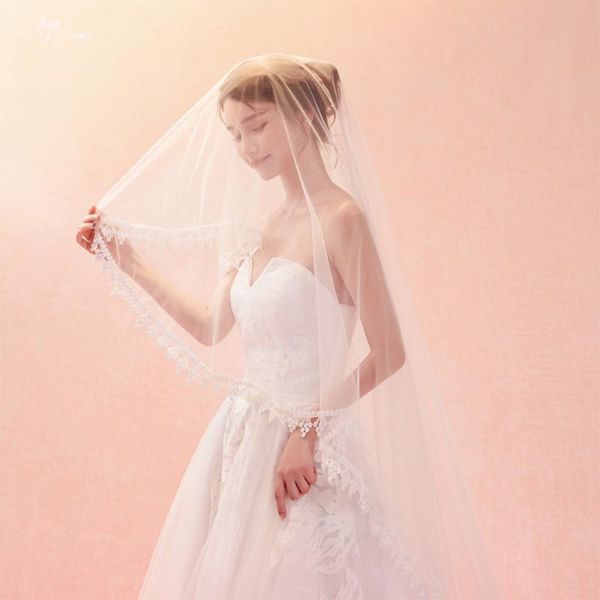 bridal veils lzp389 ivory wedding veil 3 meters water soluble lace one layer cathedral veu de noiva, Black
bridal veils lzp389 ivory wedding veil 3 meters water soluble lace one layer cathedral veu de noiva, Black
