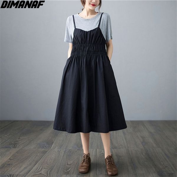 plus size summer dress women patchwork cotton beach elegant show thin casual loose ruffle fake two-piece blue 210531, Black;gray
plus size summer dress women patchwork cotton beach elegant show thin casual loose ruffle fake two-piece blue 210531, Black;gray