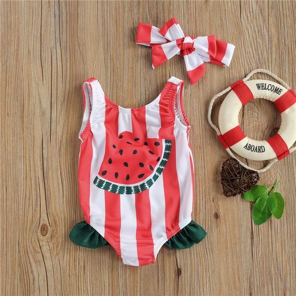 u-shaped neck ruffle swimwear + bowknot headband 2 pcs baby girls summer swimsuits sleeveless fruit & stripe print one-pieces, Black
u-shaped neck ruffle swimwear + bowknot headband 2 pcs baby girls summer swimsuits sleeveless fruit & stripe print one-pieces, Black