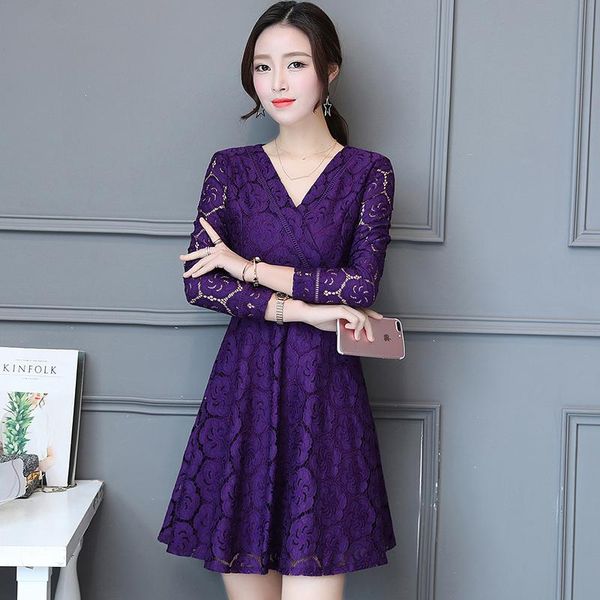 casual dresses autumn outfit v-neck lace dress korean fashion design women v neck party clothes clothing vestidos lady -xxl, Black;gray
casual dresses autumn outfit v-neck lace dress korean fashion design women v neck party clothes clothing vestidos lady -xxl, Black;gray