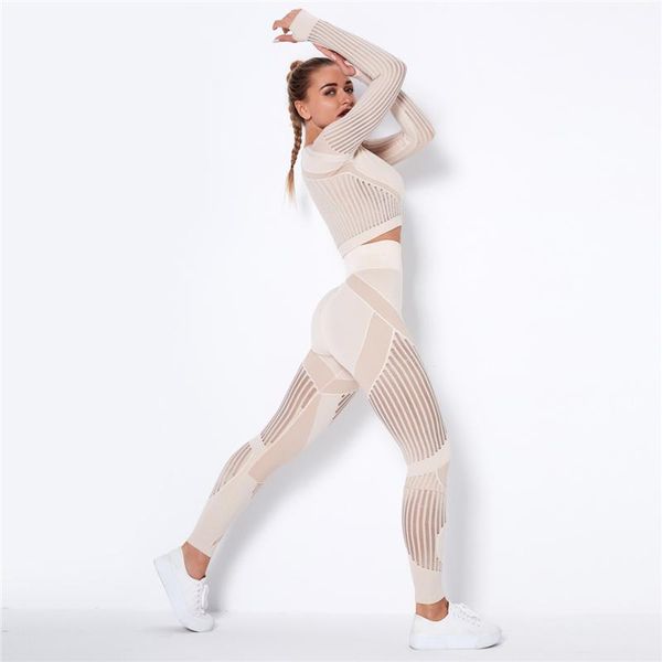 yoga outfit hollow out seamless set outfits women 2 piece crop bra leggings workout gym suit fitness clothes long sleeve s
yoga outfit hollow out seamless set outfits women 2 piece crop bra leggings workout gym suit fitness clothes long sleeve s