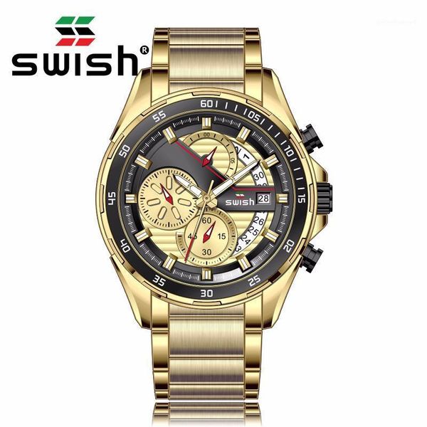 wristwatches swish 2021 gold chronograph watch men business auto date quartz watches luminous military wristwatch sports clock male relojes, Slivery;brown
wristwatches swish 2021 gold chronograph watch men business auto date quartz watches luminous military wristwatch sports clock male relojes, Slivery;brown