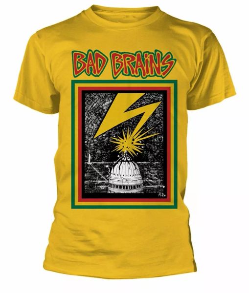 official bad brains t shirt yellow album logo mens metal hardcore punk rock new, White;black
official bad brains t shirt yellow album logo mens metal hardcore punk rock new, White;black