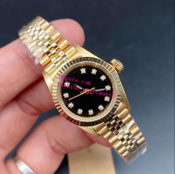 classic womens watches sapphire mirror 6917 26mm black dial mechanical yellow gold jubilee steel bracelet waterproof luxury watch, Slivery;brown
classic womens watches sapphire mirror 6917 26mm black dial mechanical yellow gold jubilee steel bracelet waterproof luxury watch, Slivery;brown