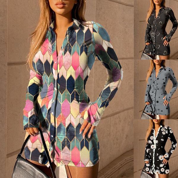 women's slim dress summer 2021 casual boho beach print lapel long sleeve spring lightweight cardigan swimwear, White;black