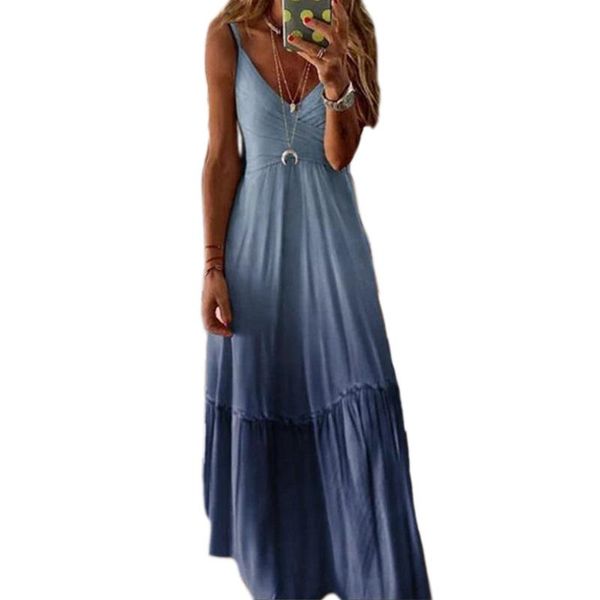 casual dresses vicabo gradient color dress women v ncek straps a-line female loose beach vestidos, Black;gray
casual dresses vicabo gradient color dress women v ncek straps a-line female loose beach vestidos, Black;gray