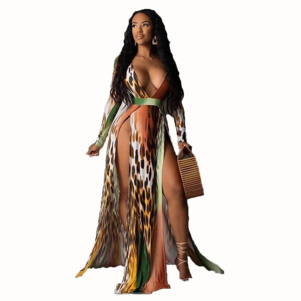 casual dresses design women long maxi dress summer high split print floor length dh6088, Black;gray
casual dresses design women long maxi dress summer high split print floor length dh6088, Black;gray
