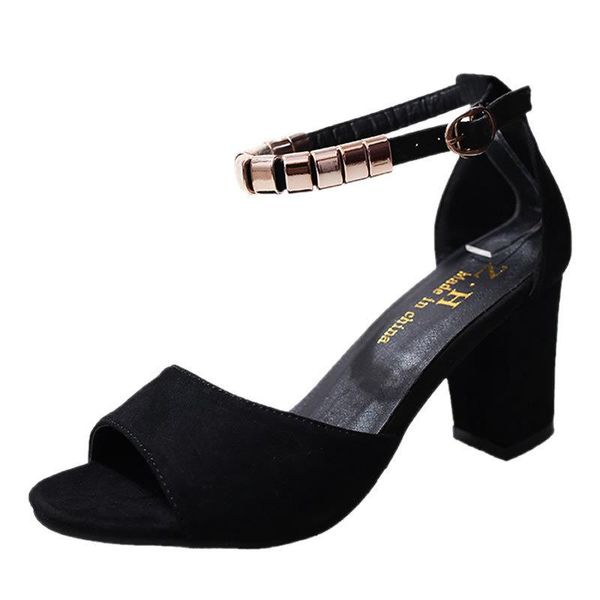metal string bead summer women sandals open toe shoes women's sandles square heel korean style gladiator 35-40, Black
metal string bead summer women sandals open toe shoes women's sandles square heel korean style gladiator 35-40, Black