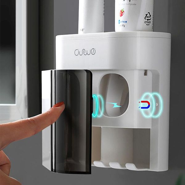automatic toothpaste dispenser wall mount dust-proof toothbrush holder waterproof lazy squeezer bathroom accessories holders
automatic toothpaste dispenser wall mount dust-proof toothbrush holder waterproof lazy squeezer bathroom accessories holders