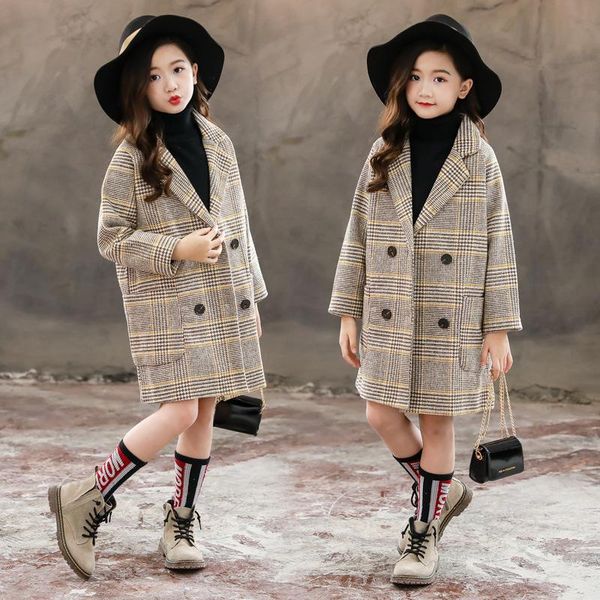 jackets kids autumn winter coat for girls thick woolen jacket plaid children outerwear turn-down collar teen girl clothes, Blue;gray
jackets kids autumn winter coat for girls thick woolen jacket plaid children outerwear turn-down collar teen girl clothes, Blue;gray