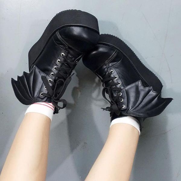 dress shoes sweet black pu lolita high platform party with wing halloween custom tailor available
dress shoes sweet black pu lolita high platform party with wing halloween custom tailor available