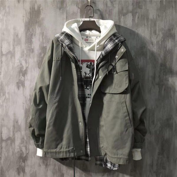 men's jackets 2021 spring and autumn trend hong kong windbreaker plus size couple wear college style hooded jacket for men women, Black;brown
men's jackets 2021 spring and autumn trend hong kong windbreaker plus size couple wear college style hooded jacket for men women, Black;brown