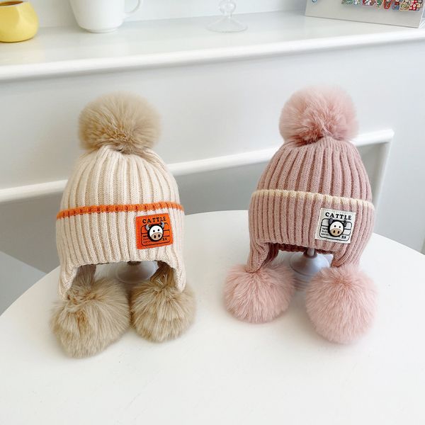 2021-winter baby caps kids cattle knitted hat winter to keep warm hats suitable boys and girls 1-6 years with ear protection balls, Blue;gray
2021-winter baby caps kids cattle knitted hat winter to keep warm hats suitable boys and girls 1-6 years with ear protection balls, Blue;gray