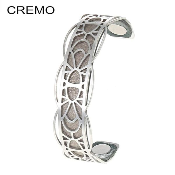 cremo apache argent bracelet &bangle for women water lily steel interchangeable leather jewelry pulseiras bangle, Black
cremo apache argent bracelet &bangle for women water lily steel interchangeable leather jewelry pulseiras bangle, Black