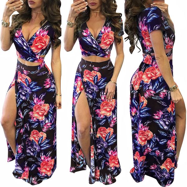 2021 new european and american digital printing floral dress two piece suit for women, Black;gray
2021 new european and american digital printing floral dress two piece suit for women, Black;gray