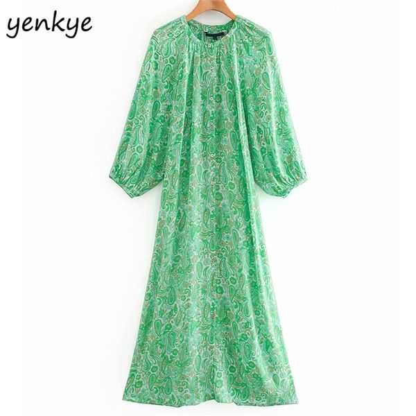 vintage green floral printed dress women round neck lantern sleeve holiday summer chiffon plus size vestido 210514, Black;gray
vintage green floral printed dress women round neck lantern sleeve holiday summer chiffon plus size vestido 210514, Black;gray