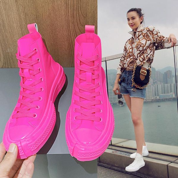 boots women canvas shoes lace up fashion summer casual sneakers student platform high solid vulcanize, Black
boots women canvas shoes lace up fashion summer casual sneakers student platform high solid vulcanize, Black