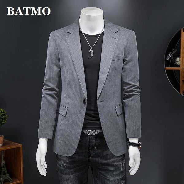 men's suits & blazers batmo 2021 arrival autumn casual plaid jackets men,male grey blazer,double slit plus-size s-5xl dx6039, White;black
men's suits & blazers batmo 2021 arrival autumn casual plaid jackets men,male grey blazer,double slit plus-size s-5xl dx6039, White;black