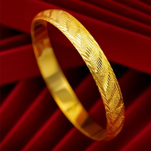 bangle openable dia 60mm 18k gold twill carved charm womens bracelet wedding bridal jewelry wholesale, Black
bangle openable dia 60mm 18k gold twill carved charm womens bracelet wedding bridal jewelry wholesale, Black