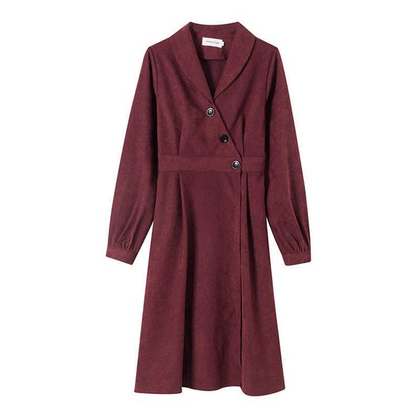 perhaps u women red black khaki corduroy shawl collar knee length dress elegant winter warm d1520 210529, Black;gray
perhaps u women red black khaki corduroy shawl collar knee length dress elegant winter warm d1520 210529, Black;gray