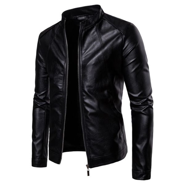 men's jackets mens biker moto jacket stand collar motorcycle faux leather casual fashion male black pu coat long sleeve large size, Black;brown
men's jackets mens biker moto jacket stand collar motorcycle faux leather casual fashion male black pu coat long sleeve large size, Black;brown