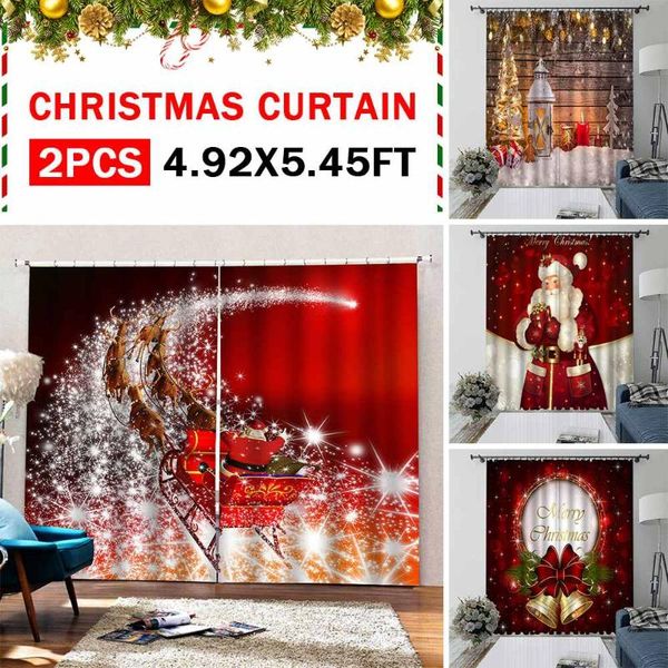 curtain & drapes 2pcs christmas window living room curtains door santa claus hanging decoration home
curtain & drapes 2pcs christmas window living room curtains door santa claus hanging decoration home