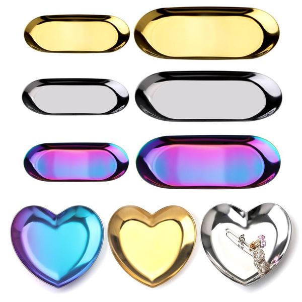 dishes & plates dining plate stainless steel storage tray dish jewelry ring organizer bread dessert golden oval deskdecor
dishes & plates dining plate stainless steel storage tray dish jewelry ring organizer bread dessert golden oval deskdecor