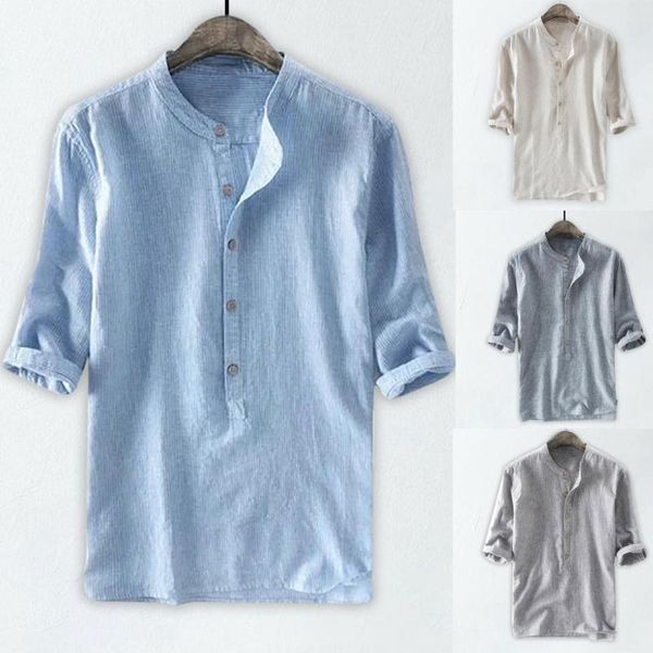 summer men's casual shirts linen comfortable and breathable solid color button sleeve shirt #yl10, White;black
summer men's casual shirts linen comfortable and breathable solid color button sleeve shirt #yl10, White;black