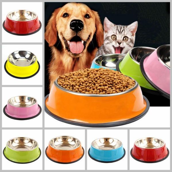 dog bowls & feeders stainless steel colored pet puppy cat bowl feeder feeding water for dogs cats non-slip durable
dog bowls & feeders stainless steel colored pet puppy cat bowl feeder feeding water for dogs cats non-slip durable