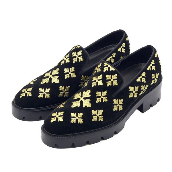 dress shoes winter embroidery oxford handmade nubuck leather for men increase loafers fashion, Black
dress shoes winter embroidery oxford handmade nubuck leather for men increase loafers fashion, Black